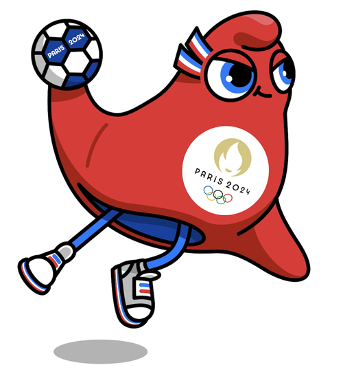 La mascotte Fryge pour le Handbal